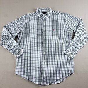 Polo Ralph Lauren Classic Fit Plaid Button Down Shirt Men's Large 16 34/35